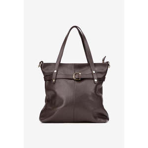 Borsa a Spalla da Donna in Vera Pelle Morbida Made in Italy con Due Cinghie, Dettagli con Rivetti e Chiusura a Zip 25380 - Product Image 6