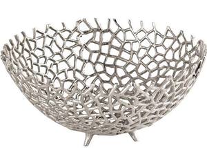 Bol de fruits en métal en aluminium de conception classique personnalisée pour les cadeaux d'affaires - Product Image 3