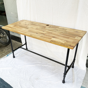 โต๊ะทำงานสไตล์อินดัสเทรียลโบราณ รุ่น HBWD028 ขนาด 140x60 ซม. ทำจากไม้เมลาลูก้าที่ทนทาน พร้อมขาเหล็ก สำหรับห้องนอน/ห้องทำงาน/เฟอร์นิเจอร์สำนักงาน - Product Image 5