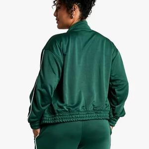 Chándal de algodón 100% de alta calidad para mujer Logotipo impreso personalizado Tallas grandes peso pesado boxy fit chándal de color sólido para mujer - Product Image 6