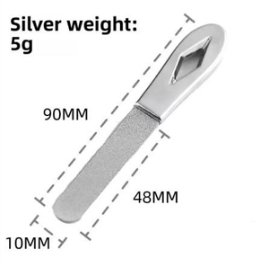 Lima de Uñas Profesional de Acero Inoxidable de Doble Cara, Mini Lima de 180 Granos, Duradera y Reutilizable para Viajes, para Manicura y Pedicura - Product Image 6