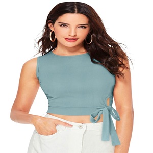 Best Quality Indian Boutique White <b>Knitted</b> <b>Tank</b> <b>Tops</b> for <b>Women</b> Formal Latest Exclusive Comfortable Export Quality India - Product Image 1