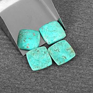 Cabujones de corte de cojín calibrados sueltos de tamaño personalizado de alta calidad, piedra preciosa verde turquesa de Arizona Natural para la fabricación de joyas - Product Image 6