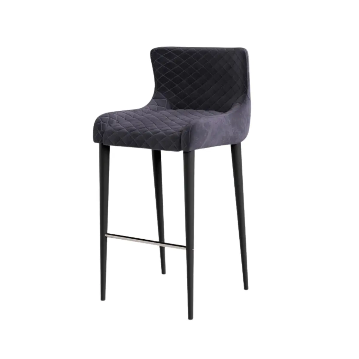 Contemporary bar chair metal legs with soft custom fabric best dining chair/stool for restaurants living rooms guests