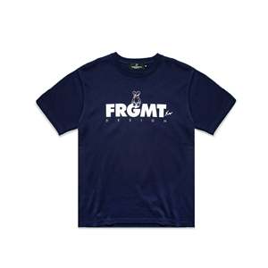 เสื้อยืดลายหมี Fragment Design ผ้าฝ้าย 100% ลายกราฟิกแบบกำหนดเอง เสื้อยืดสีพื้น รุ่น MED-BEARTEE-NVY ผ้าเจอร์ซีย์อัดแน่น - Product Image 1
