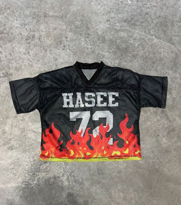 Maillot de football en maille avec logo imprimé sur tout pour la saison 24/25, ensemble de t-shirts à manches courtes avec nom du joueur et lettre - Product Image 3