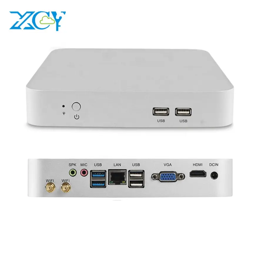 Quad Cel-eron J1900 Mini PC Home Office Computer Desktop sistema Barebone Ordinateur HTPC Nuc w/ HD VGA WiFi LAN USB