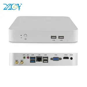 Quad Cel-eronJ1900ミニPCホームオフィスデスクトップコンピューターベアボーンシステムOrdinateur HTPC Nuc w/ HD VGA WiFi LAN USB