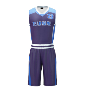 Ensemble de maillots de basket-ball réversibles personnalisés en gros, design par sublimation, pour enfants, singlet, veste, kit, chemise, uniforme de basket-ball pour hommes, maillot - Product Image 2