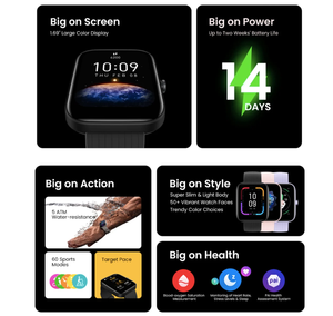 Reloj Inteligente Unisex de 1.69 Pulgadas con Pantalla Cuadrada IPS, Monitor de Actividad Física para iOS, Más de 100 Modos Deportivos, Monitor de Frecuencia Cardíaca/SpO2/Sueño, IP68, Silicona - Product Image 5