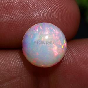 ไฟโอปอลปรับเทียบหิน 11 มม.สายรุ้งโอปอล Cabochon เอธิโอเปียโอปอลรอบอัญมณีสําหรับทําเครื่องประดับและของขวัญ - Product Image 4