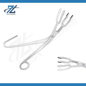 Pinces de stérilisation Harrison Bowl, joint à vis manuel, double mâchoire angulaire, 356 mm, acier inoxydable chirurgical, certifié CE, fabriqué au Pakistan - Product Image 2