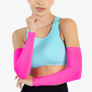 Long <b>Arm</b> <b>Sleeves</b> With <b>Compression</b> Support For Gym Training Workouts And Sports Recovery - Product Image 5