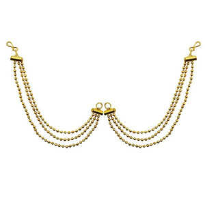 Kriaa Pendientes de tuerca finos Cadena Kan chapada en oro 1503314 - Product Image 1