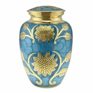 Indian Exporters' Customized Classical Design High <b>Gloss</b> Finish Cremation Urns Metal Adult Application for Home Decoration - Product Image 1