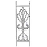 Balaji Metals BM-078 Gris, très poli, moulé au sable, robuste, en fonte, pour garde-corps de balcon et escalier, design ornemental moderne