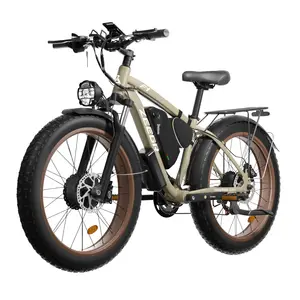 Five-year Warranty Dual Motor Electric Bicycle 48v 2000w E-bike Pedal Assist Dual Battery Fat Tire Electric Mountain Bike