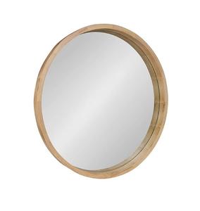 Nouveau miroir mural rond en bois 2026, dernière collection, décoration intérieure en bois avec verre à motifs, prix de gros disponible pour les acheteurs en gros - Product Image 3