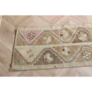 Tapis de 1,5 x 2,8 pieds, tapis turc vintage, tapis persan brun - Product Image 5