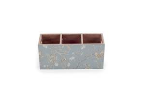 Modern <b>Floral</b> Design Enamel Printed Handmade Stackable Wooden 3 Compartment Kitchen Cutlery Holder Utensil Organizer <b>Box</b> Spoon - Product Image 6