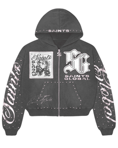 Sweat-shirt streetwear surdimensionné respirant avec impression et broderie personnalisées, graphiques vintage lavés inspirés du Y2K - Product Image 6