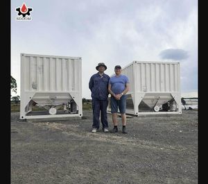 Silo de stockage de conteneurs 30 tonnes 50T économique, silo à ciment mobile horizontal à vendre - Product Image 4