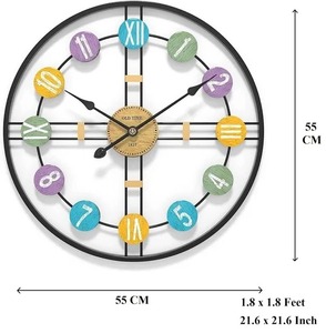 Reloj de pared redondo de moda diseño minimalista moderno perfecto para sala de estar dormitorio Oficina y decoración de pasillo - Product Image 6