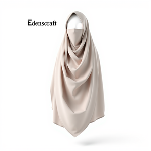 Personnalisable Léger Respirant Long Khimar Foulard Élégant Traditionnel Musulman Conception Plus La Taille Inclus Doux Sans Couture pour - Product Image 2