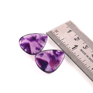 ZAHARA GEMS fait à la main étoile améthyste Cabochon en vrac naturel Rose coupe violet pierre précieuse pour la fabrication de bijoux en vrac - Product Image 2