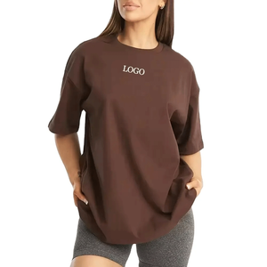 2025 camisetas de manga corta con cuello en V para mujer, ropa de verano de moda de algodón/Bambú de secado rápido transpirable, venta al por mayor, botón decorado - Product Image 1