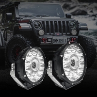 Nouveau projecteur LED de travail pour voiture 50W tout-terrain 4x4 7 pouces blanc DRL projecteur laser étanche P67 en alliage d'aluminium