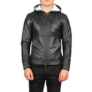 Venta al por mayor última moda chaqueta de cuero con cremallera para los hombres al por mayor mejor invierno hombres Slim Fitness chaquetas de cuero diseño personalizado - Product Image 1