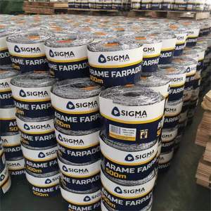 Горячая распродажа, диаметр 1,8 мм, оцинкованная стальная колючая проволока, эффективная прочная для ограждений, железная проволока для домашнего скота - Product Image 6