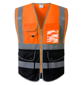Chaleco de Seguridad Reflectante Personalizado, Chaqueta de Poliéster Impermeable con LED Intermitente, Logotipo Personalizado, Alta Visibilidad, Unisex, Ropa de Trabajo - Product Image 1