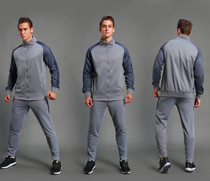 PASUXI 2024 entrenamiento personalizado Jogging cómodo cremallera sudaderas con capucha trajes conjunto de dos piezas chándales para hombres de talla grande gimnasio Fitness conjuntos - Product Image 5