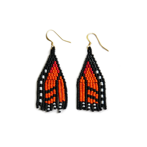 Pendientes de Halloween con Cuentas de Semillas Bordadas, Fabricantes Indios, Pendientes de Halloween Modernos, Pendientes de Halloween con Cuentas de Semillas de Primera Calidad - Product Image 3