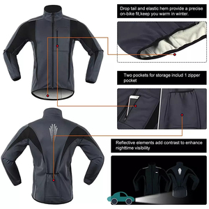 Chaquetas de Ciclismo Personalizadas para Entrenamiento Deportivo, MOQ Bajo, Chaquetas de Ciclismo de Tallas Grandes, Chaquetas de Ciclismo para Hombre - Product Image 4