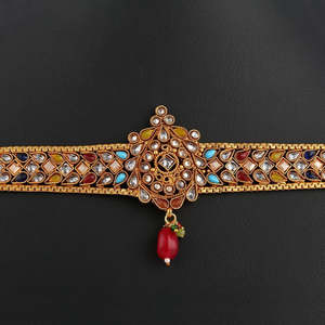 Polki Choker <b>Jewellery</b> Set - Multi - Product Image 3