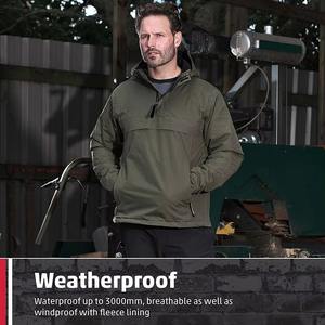 Chaqueta Softshell para hombre de alta calidad, impermeable, cortavientos, cálida para invierno, deportiva, con cremallera, transpirable, talla grande - Product Image 5