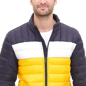 Blouson matelassé homme 2026 OEM personnalisé style urbain à manches régulières, col montant, logo frontal, qualité supérieure, grandes tailles - Product Image 6