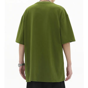 เสื้อยืดโอเวอร์ไซส์ผู้ชาย/ยูนิเซ็กส์ ผ้าฝ้ายออร์แกนิคเนื้อหนา 300gsm สีพื้นคุณภาพสูง พิมพ์ลายตามสั่ง ระบายอากาศได้ดี - Product Image 2