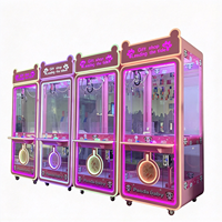 Machine à griffes à prix de gros pour centre commercial et salle d'arcade, avec boîtier de matériel de qualité commerciale, éclairage LED coloré et mécanisme de préhension précis