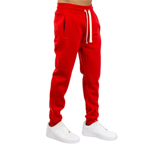 Nueva última moda OEM personalizado 100% algodón Jogger pantalones Streetwear Jogger pantalones Color rojo Jogger pantalones hombres - Product Image 6