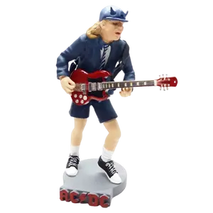 Mô Hình Hành Động ANGUS YOUNG AC/DC Kèm Guitar