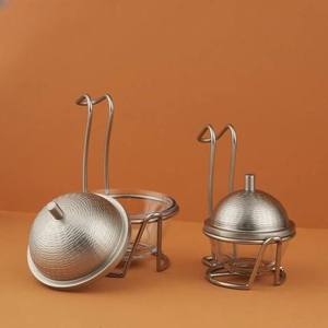 Ensemble de bols à dattes en bois et métal arabe, écologiques, durables, modernes, sans plomb, faits à la main, pour servir des noix, des chocolats, portables - Product Image 6