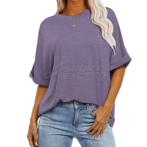 Camiseta de gran tamaño de color personalizada de la mejor calidad, camisetas extragrandes de manga corta con cuello redondo disponibles en todos los tamaños - Product Image 3