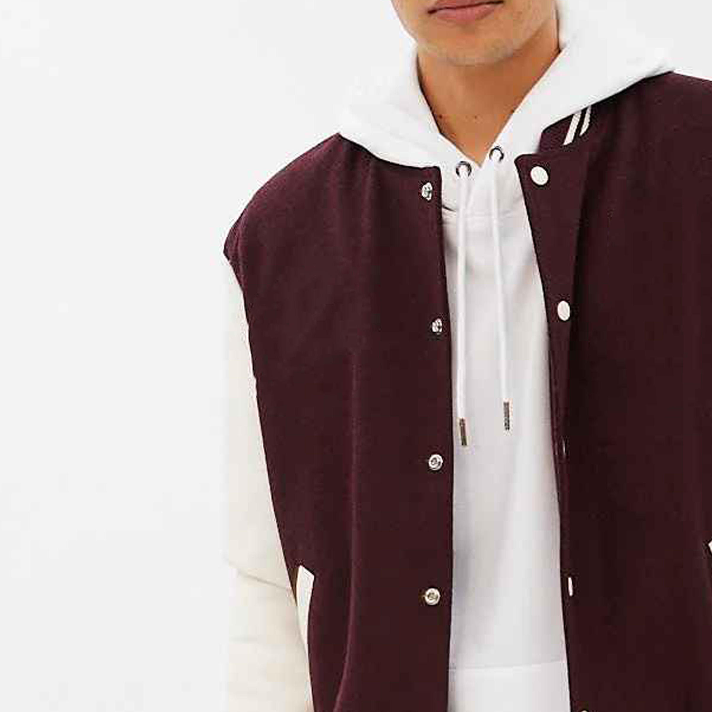 Custom Logo 2025 Autumn Winter Men's Varsity Jacket Loose Baseball