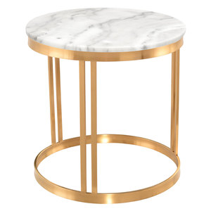 Stainless steel <b>side</b> <b>table</b> <b>gold</b> luxury design hot selling for bedroom living room office restaurant kitchen home bulk quantity - Product Image 5