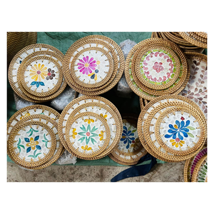 Vietnam Eco Crafted Rattan <b>Placemat</b> For <b>Table</b> Decor Rustic <b>Dining</b> Natural Tray Handmade Mat With Best Factory And Bulk Pricing - Product Image 1