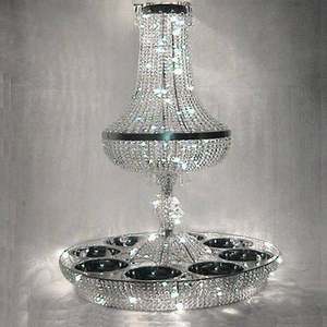 Candelabro de Cristal Clásico con Base de Metal Elegante, Estilo Cristalino, para Hoteles, Banquetes y Bodas - Product Image 3